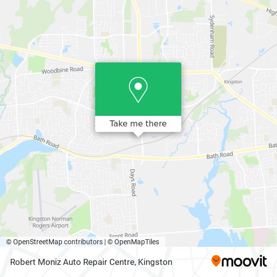 Robert Moniz Auto Repair Centre plan