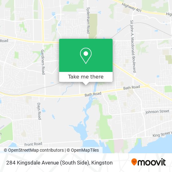 284 Kingsdale Avenue (South Side) map