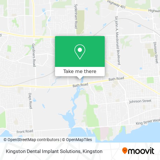 Kingston Dental Implant Solutions map