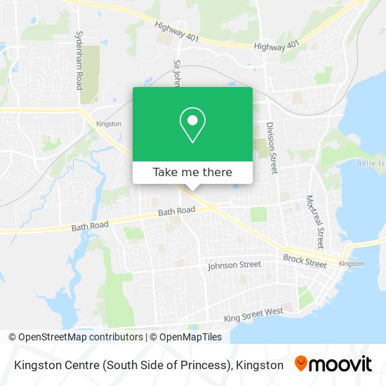 Kingston Centre (South Side of Princess) map
