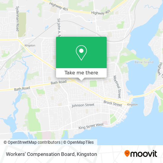 Workers' Compensation Board map