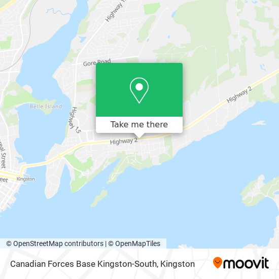 Canadian Forces Base Kingston-South map