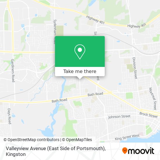 Valleyview Avenue (East Side of Portsmouth) map