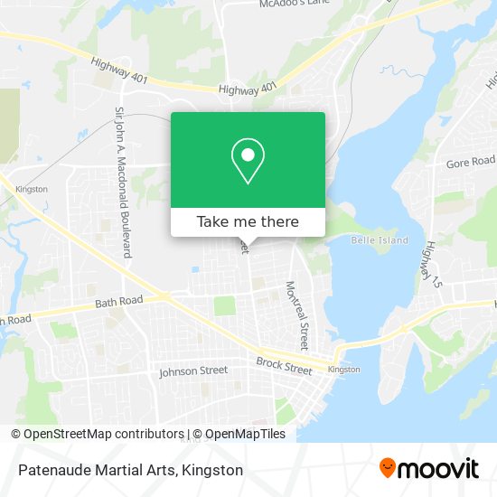 Patenaude Martial Arts map