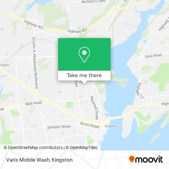 Van's Mobile Wash map