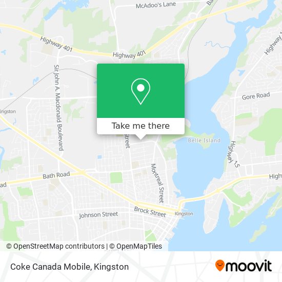 Coke Canada Mobile map