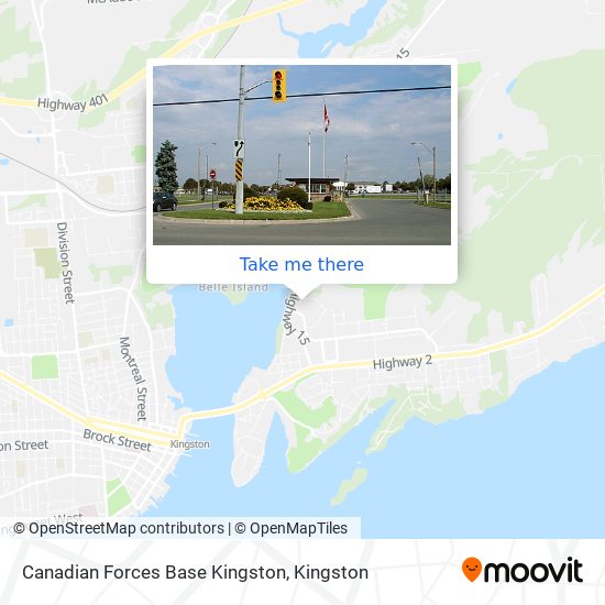 Canadian Forces Base Kingston map