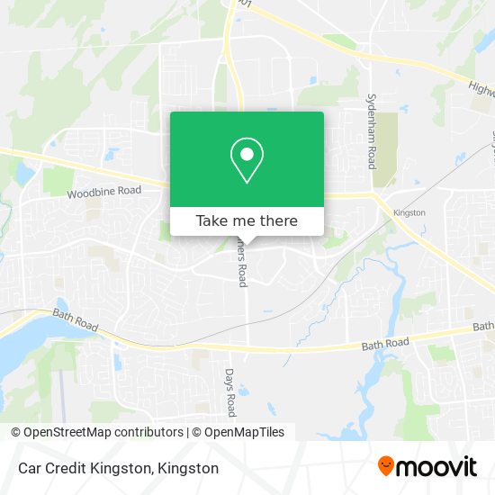 Car Credit Kingston map