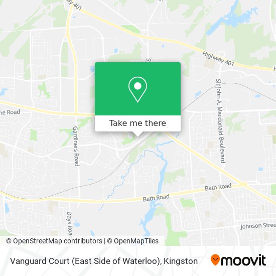 Vanguard Court (East Side of Waterloo) map