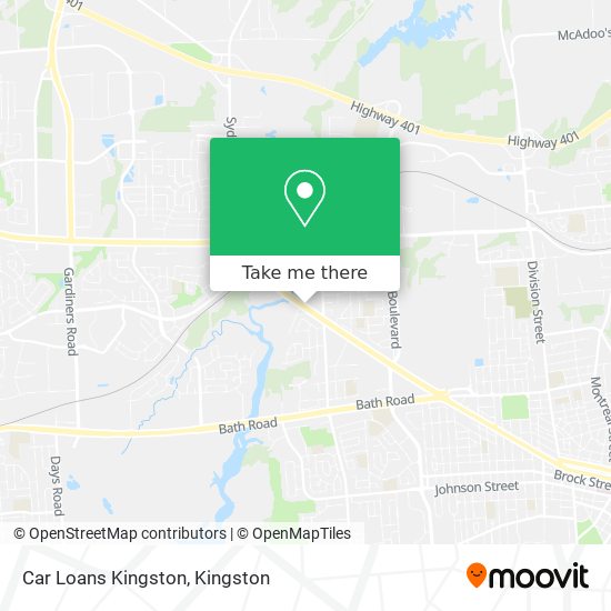 Car Loans Kingston map