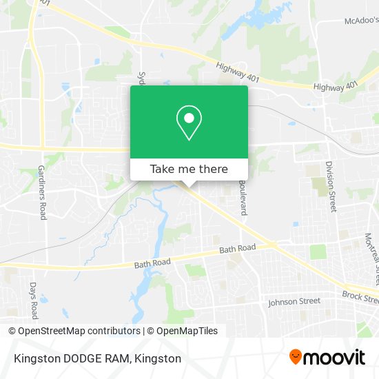 Kingston DODGE RAM map