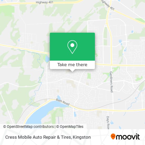 Cress Mobile Auto Repair & Tires map