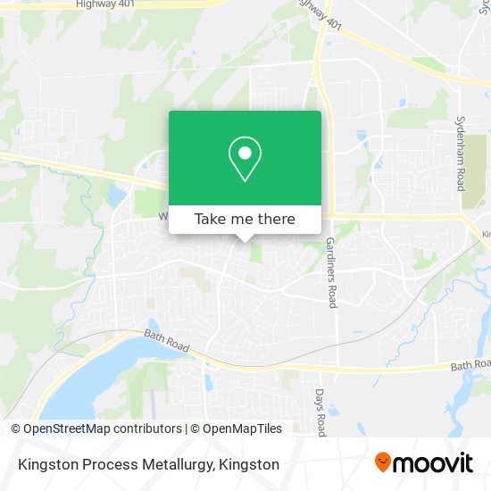 Kingston Process Metallurgy map