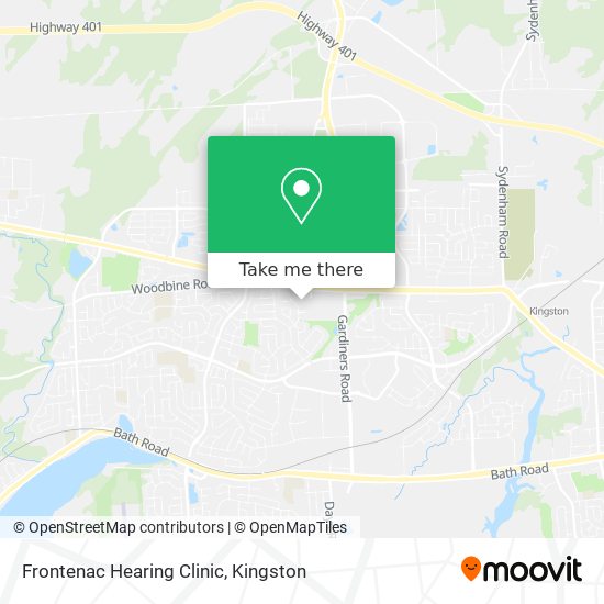 Frontenac Hearing Clinic map