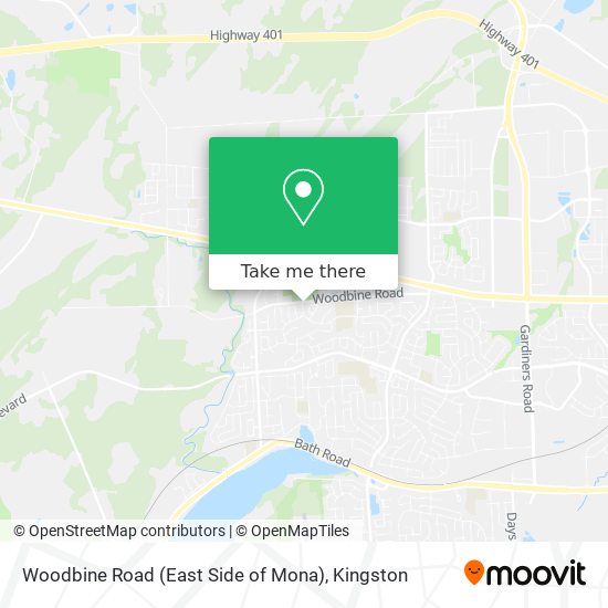 Woodbine Road (East Side of Mona) map
