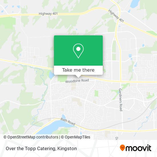 Over the Topp Catering map