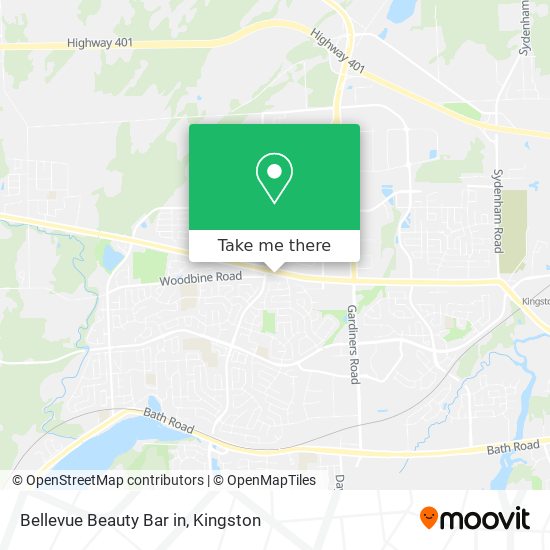 Bellevue Beauty Bar in map
