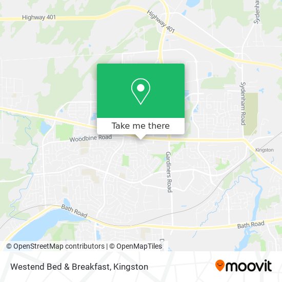 Westend Bed & Breakfast map