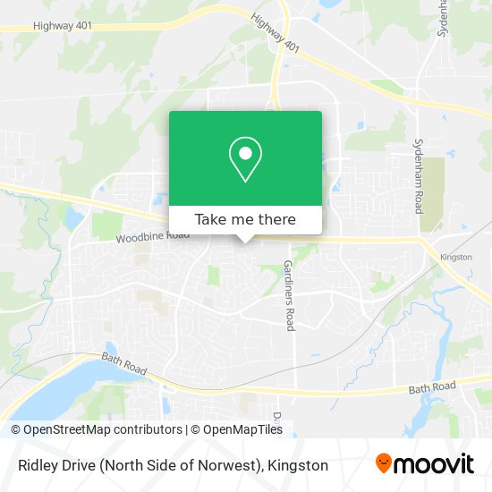 Ridley Drive (North Side of Norwest) map