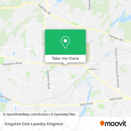 Kingston Coin Laundry map