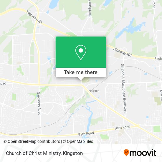 Church of Christ Ministry map