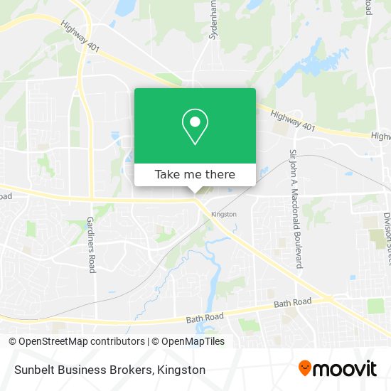 Sunbelt Business Brokers map