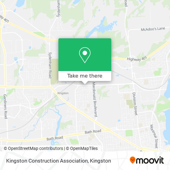 Kingston Construction Association map