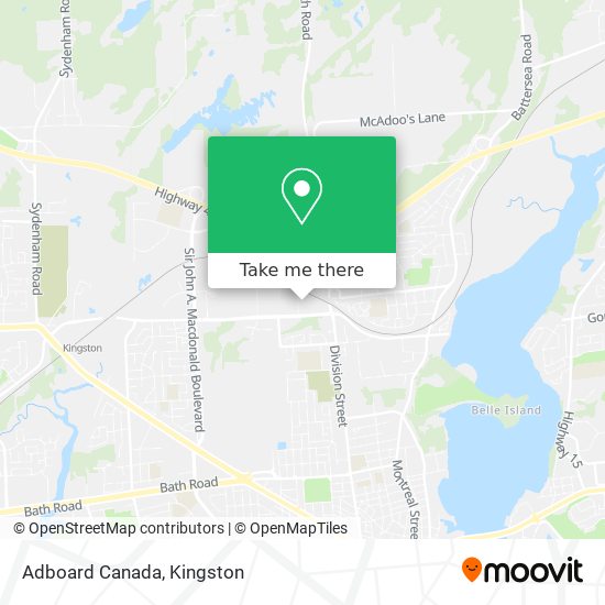 Adboard Canada map