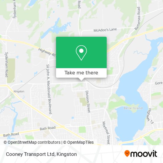 Cooney Transport Ltd map