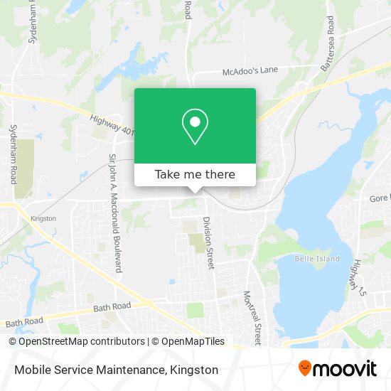 Mobile Service Maintenance map