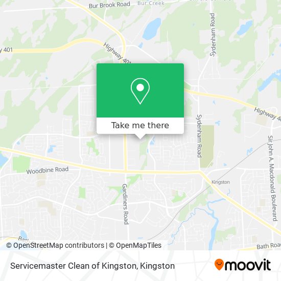 Servicemaster Clean of Kingston map
