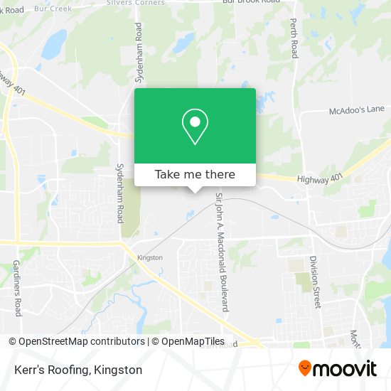 Kerr's Roofing map