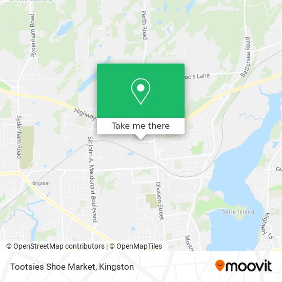 Tootsies Shoe Market map