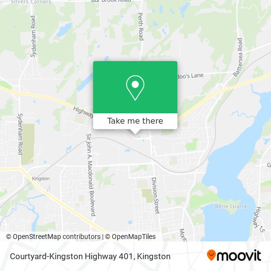 Courtyard-Kingston Highway 401 map