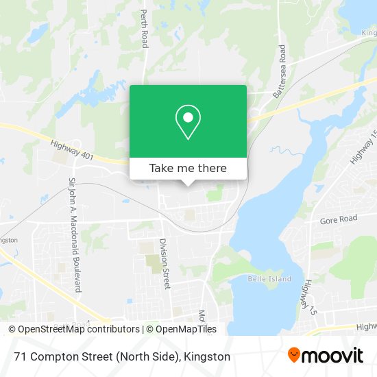 Directions To 71 North How To Get To 71 Compton Street (North Side) In Kingston By Bus?