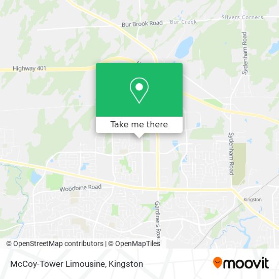 McCoy-Tower Limousine map