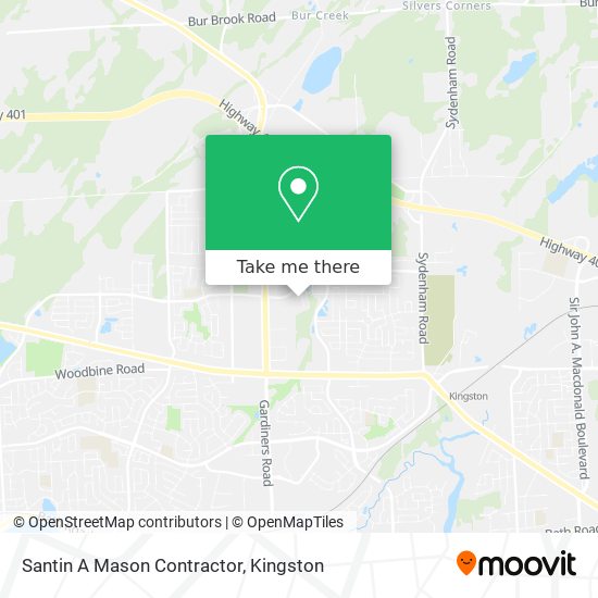 Santin A Mason Contractor map