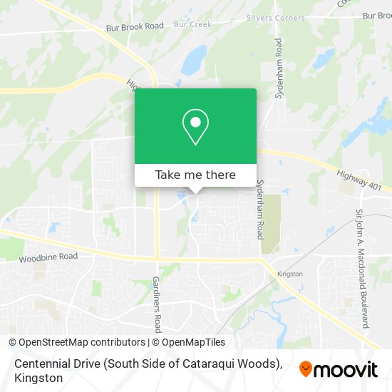 Centennial Drive (South Side of Cataraqui Woods) map