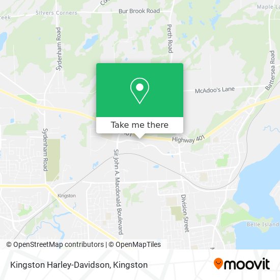 Kingston Harley-Davidson map