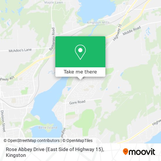 Rose Abbey Drive (East Side of Highway 15) map