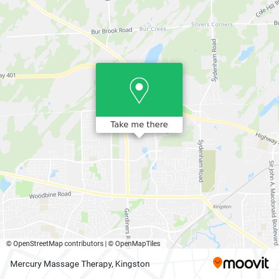 Mercury Massage Therapy map