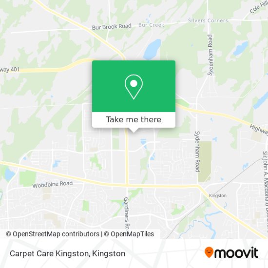 Carpet Care Kingston map
