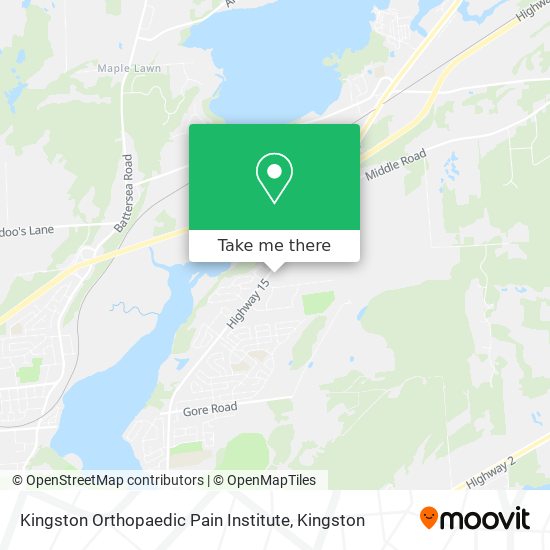 Kingston Orthopaedic Pain Institute plan