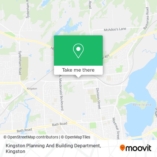 Kingston Planning And Building Department map
