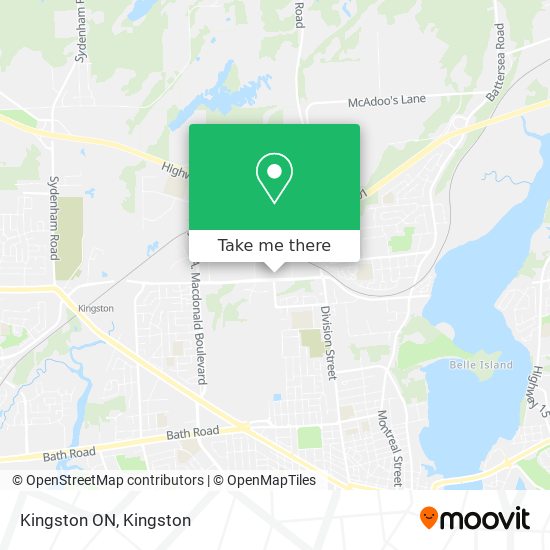 Kingston ON map