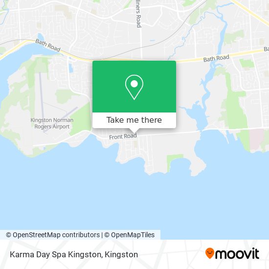 Karma Day Spa Kingston map