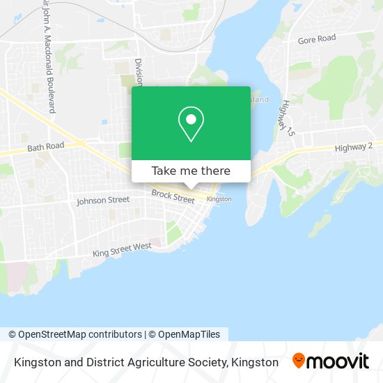 Kingston and District Agriculture Society map