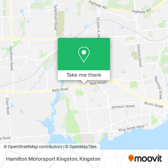 Hamilton Motorsport Kingston map