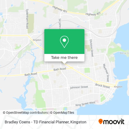 Bradley Coens - TD Financial Planner map