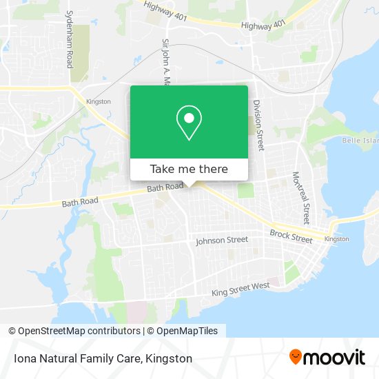 Iona Natural Family Care map